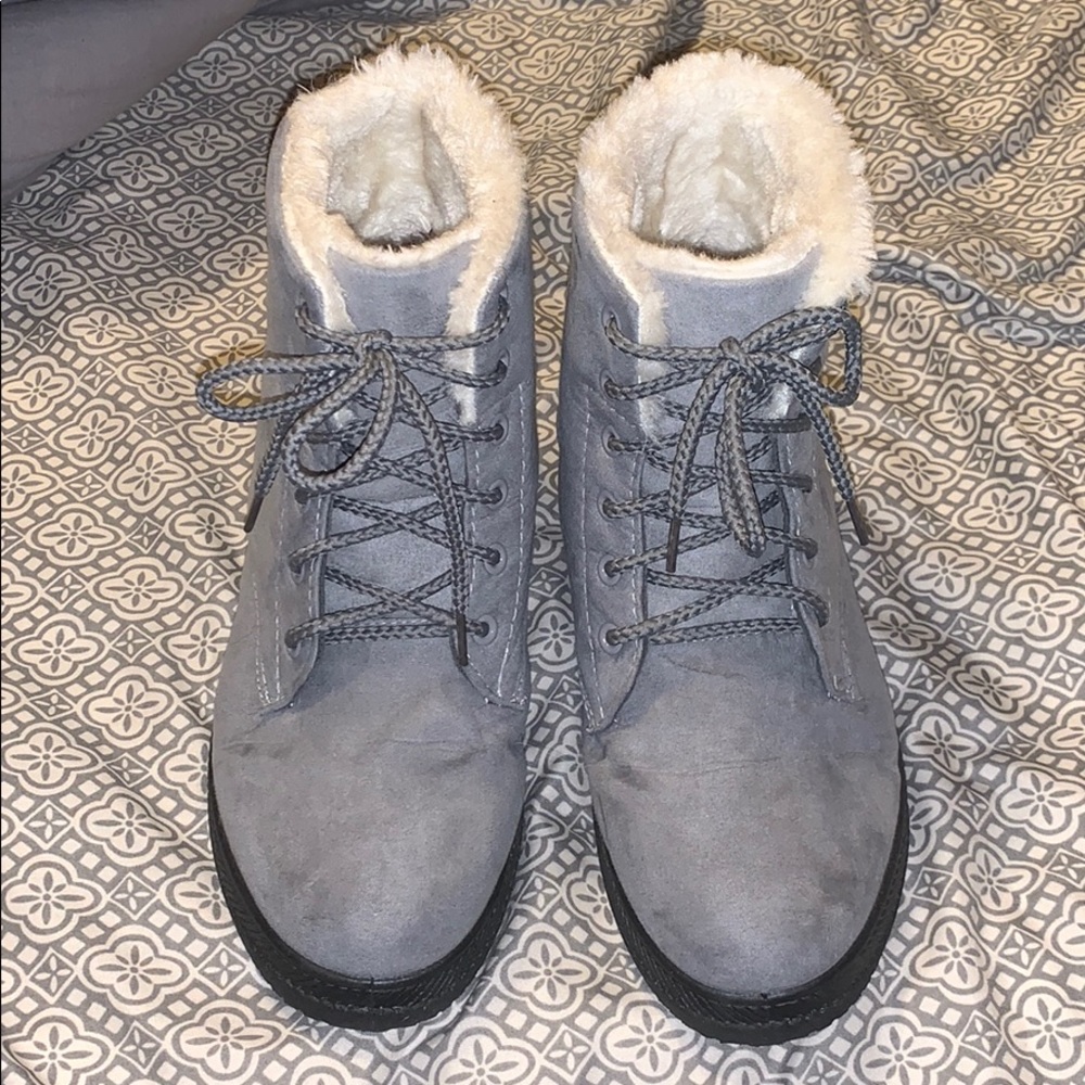 Grey Boots